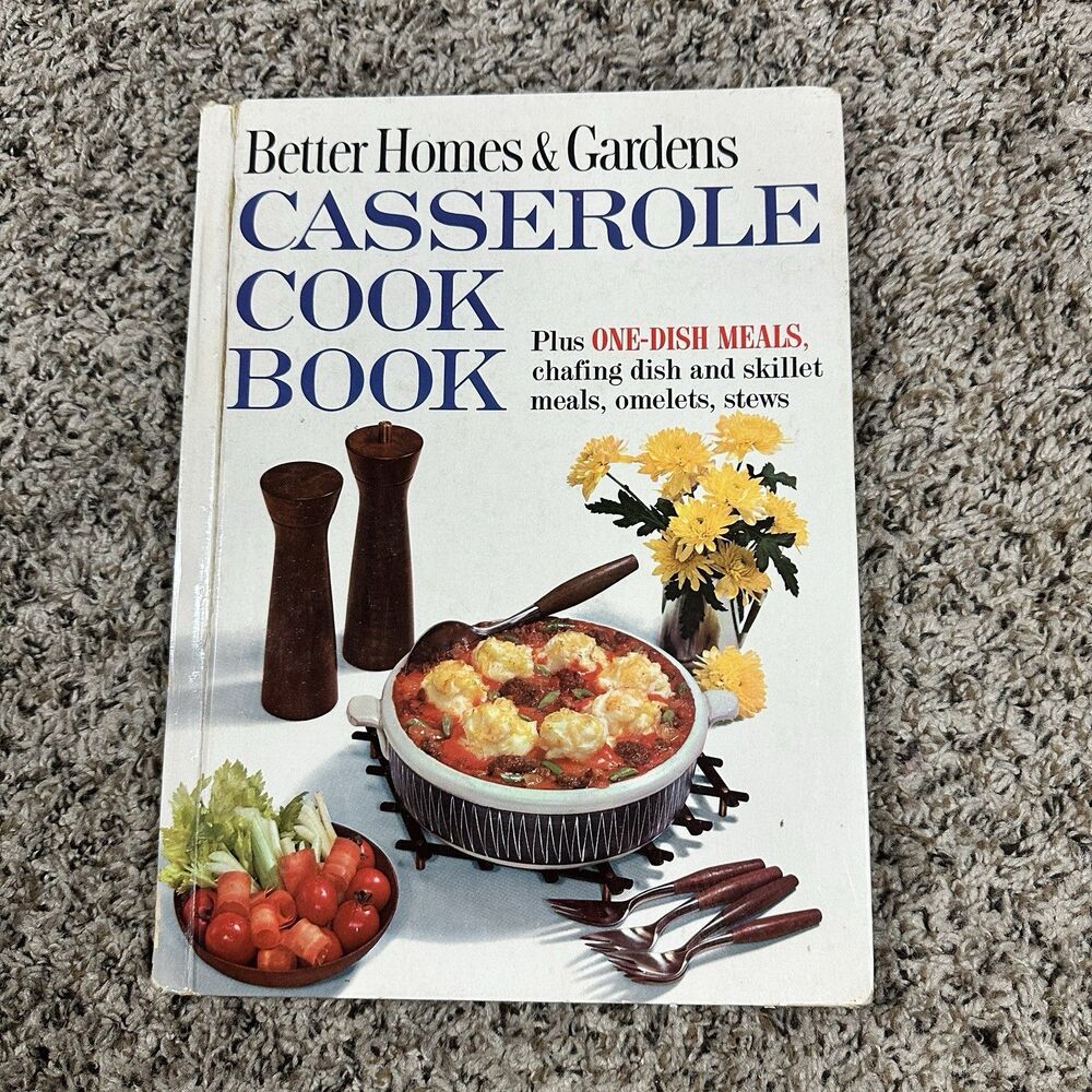 Vintage Better Homes & Gardens Casserole Cookbook 1961 Hardcover C2